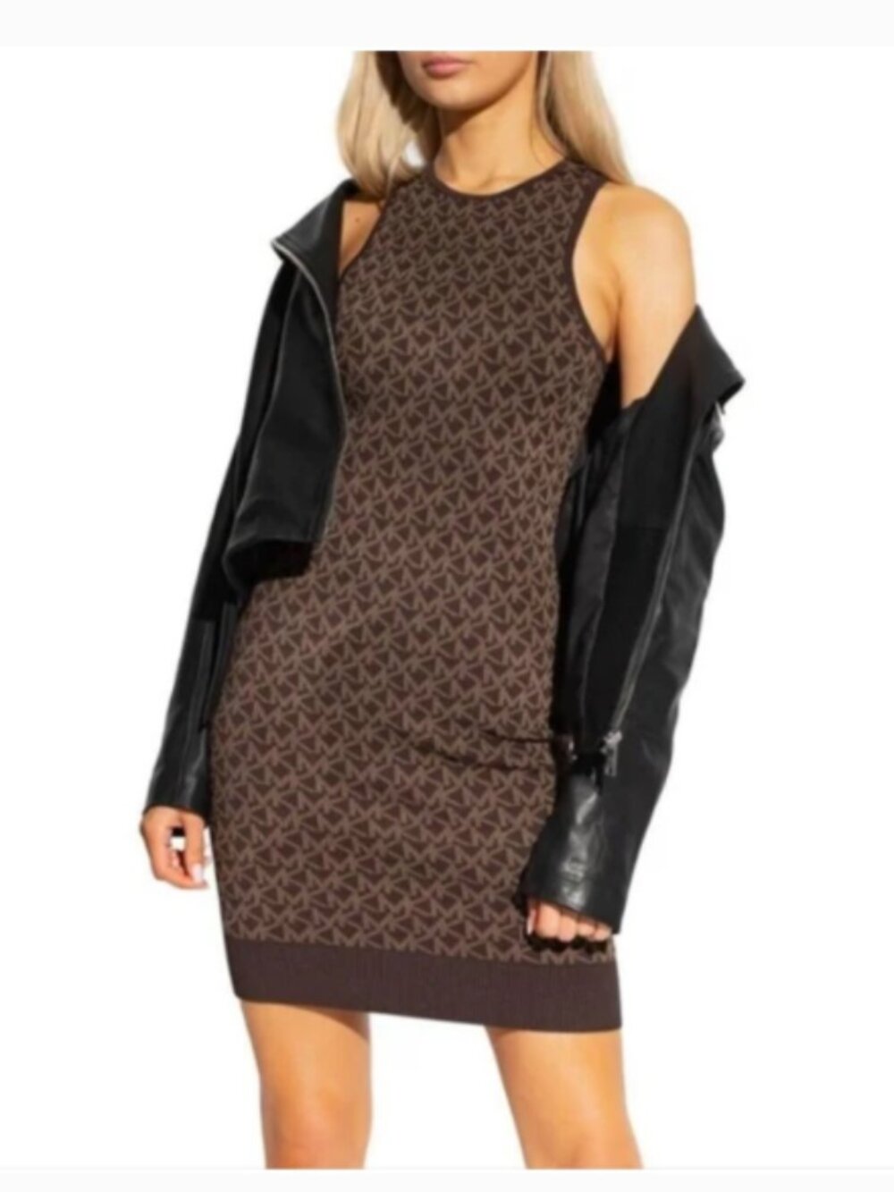 Michael Kors Logo Jacquard Tank Dress XS Like New